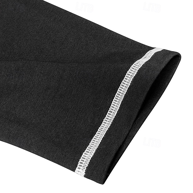 Men's T Shirt Henley Shirt Henley Top Long Sleeve Solid Color Vintage Casual Contrast Stitching Henley Outdoor Causal Casual Spring Fall Spring &  Fall Black White Gray Henley T-Shirt 2025 - $22.99 –P6