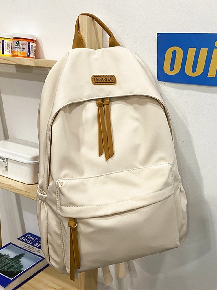 damski prosty, wodoodporny plecak o dużej pojemności - prosty, lekki plecak z wieloma kieszeniami do przechowywania na uczelnię, w podróż i do codziennych dojazdów 2026 - $19.99 –P5