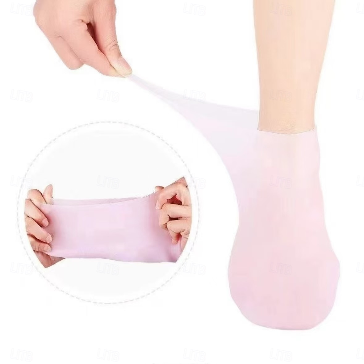 2 Pairs Silicone Moisturizing Gloves and Socks Set, Soft Spa Hand and Foot Care for Dry Cracked Skin, Reusable Hydrating Treatment, One Size Fits Most 2026 - $16.49 –P5
