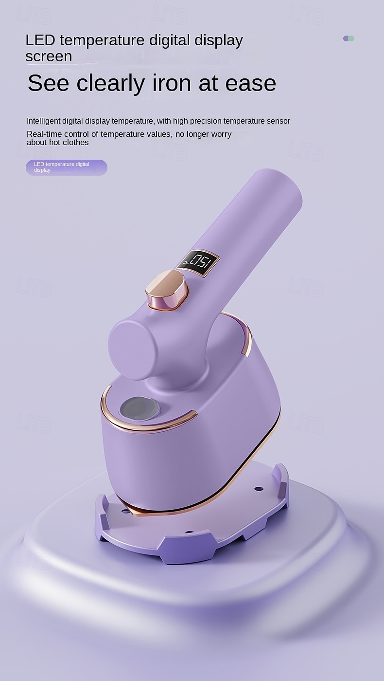 Digital Display Handheld Convenient Hanging Ironing Machine for Home Travel Dormitory Steam Hanging Ironing Machine Electric Ironing Machine 2025 - $23.99 –P4