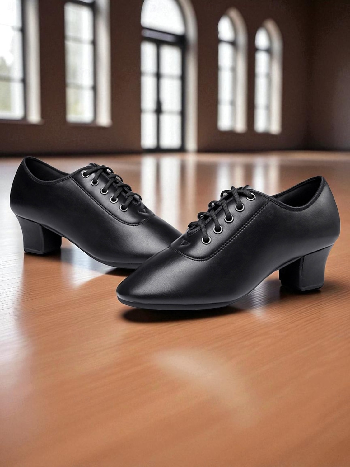 Sapatos de dança brancos com cadarço para mulheres - calçados profissionais de salto baixo para prática de dança de salão, dança latina e jazz de 2025 por $34.99 –P3