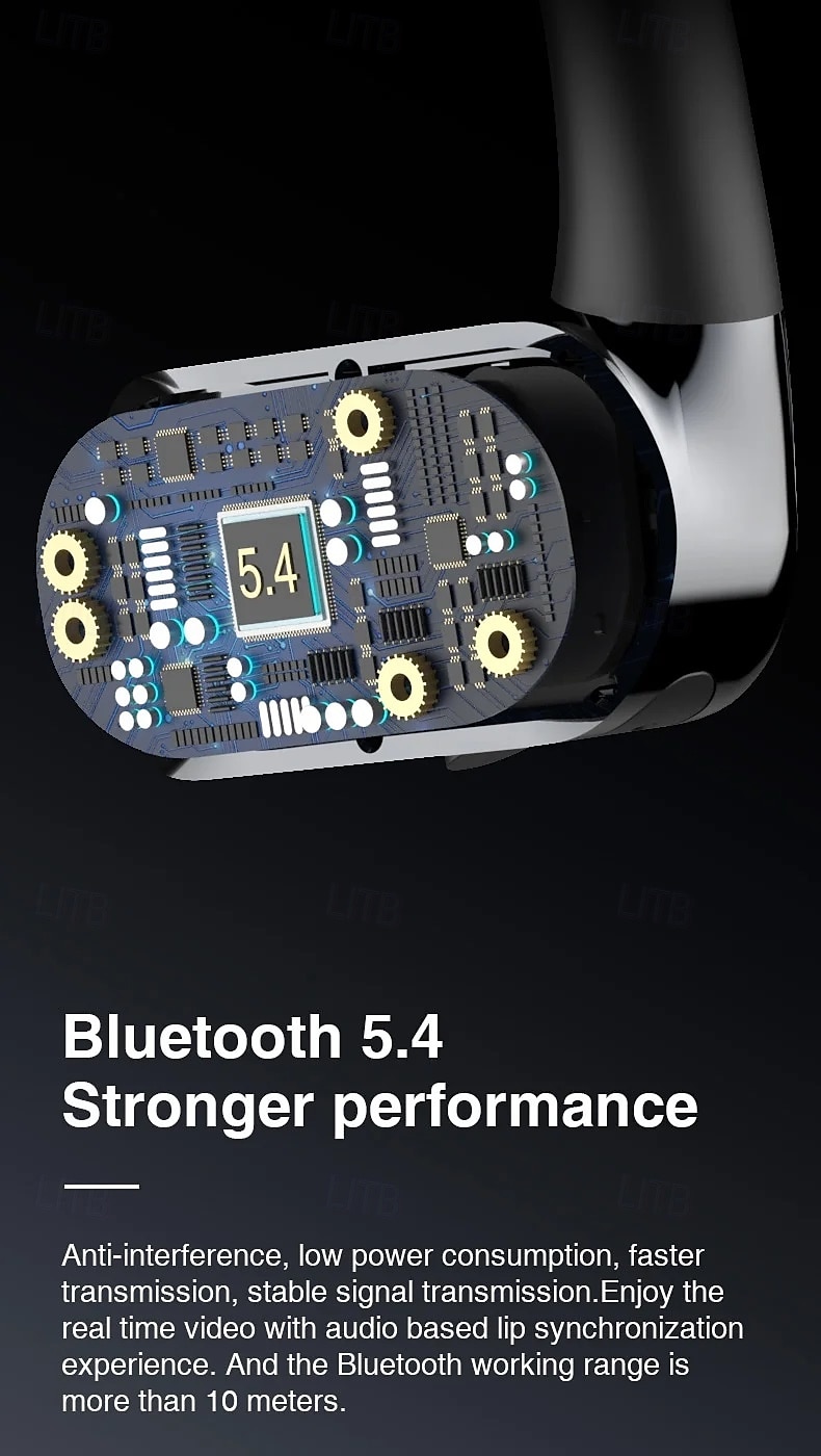 Hi77 TWS True auriculares inalámbricos Auriculares de Gancho Bluetooth5.0 Impermeable Estéreo DE ALTA FIDELIDAD para Apple Samsung Huawei Xiaomi MI Entrenamiento de gimnasio Esquí Camping / Senderismo 2025 - $32.99 –P8