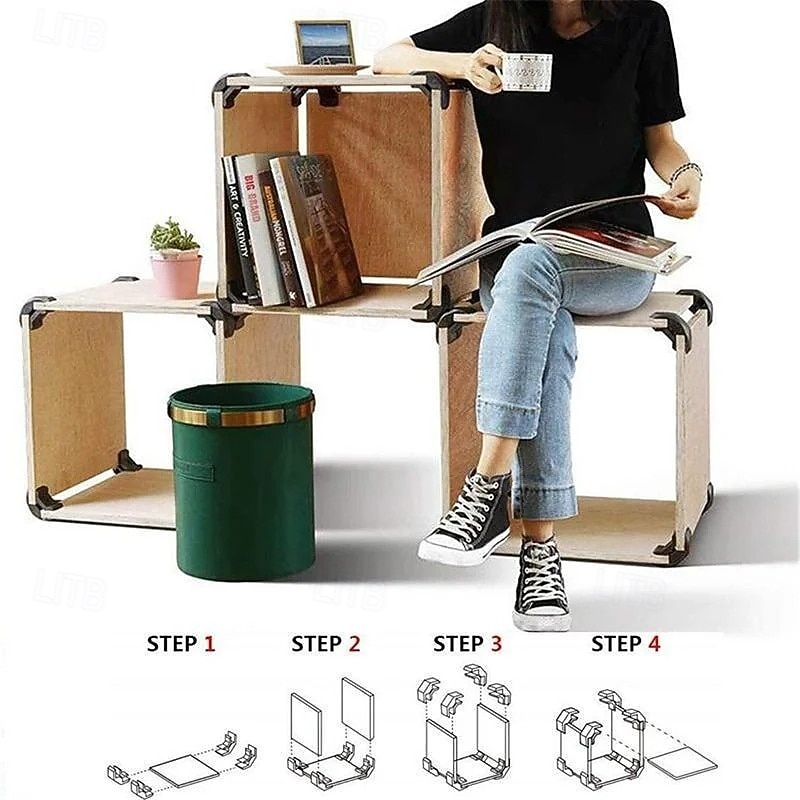 Kit de connecteurs en bois pour assemblage de meubles, équerre à 90 degrés, vis de joint, gabarit de perçage de poche, ensemble de fixations pour le travail du bois, support de cadre d'armoire de 2025 ? $7.99 –P5