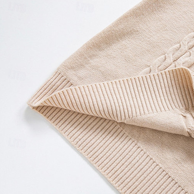 Herren Pullover Pullover mit Viertelreißverschluss Strickpullover Zopfmuster Stricken Normale Oberteile Gestrickt Einfach Viertelreißverschluss Mode Lässig Urlaub Alltagskleidung Bekleidung Herbst 2025 - $22.99 –P6