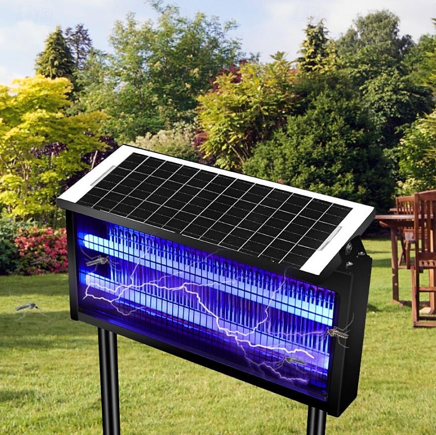 Solar Bug Zapper Outdoor, Mosquito Zapper Waterproof Electric Fly Zapper Rechargeable Mosquito Killer Lamp with 15W Solar Panel, Cordless Fly Trap for Backyard, Patio, Garden, RV, Camping 2025 - $93.99 –P6