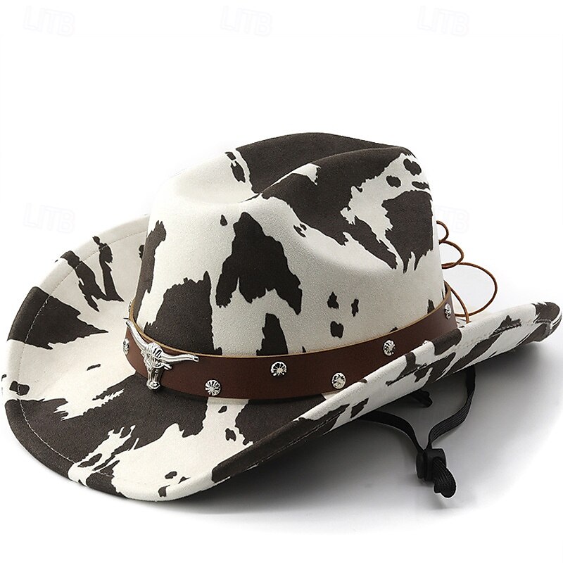 Cappello da cowboy retrò in denim con tesa larga, 1 pezzo, cinturino in omaggio, resistente alla deformazione, adatto per attività all'aperto del 2025 a $51.99 –P4