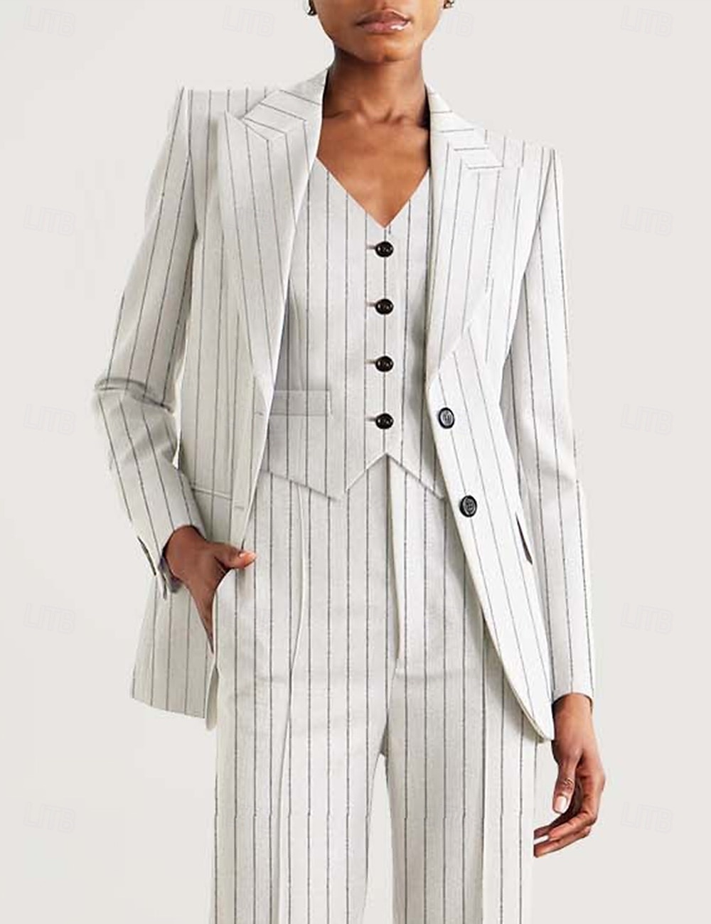 damesblazers moeder van de bruid elegante lange mouwen met knopen effen kleur 2025 - $99.99 –P4