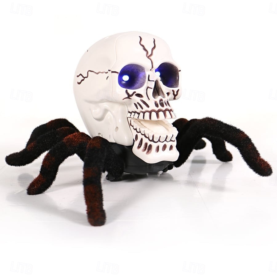 Halloween Skeleton Decor Remote Control Toy, Scary Prank Tarantula Spider with Skeleton Design, Creepy Crawling Electric RC Toy for Haunted House, Trick Props, Kids & Adults Party Favor 2025 - $37.99 –P16