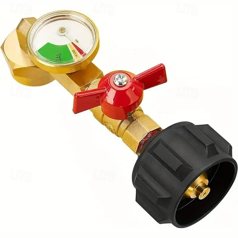 Adaptateur de recharge de propane robuste de 1 lb à 20 lb Adaptateur de recharge de propane facile à remplir avec valve &jauge idéale pour la cuisine en extérieur &barbecues de 2025 ? $42.99 –P12