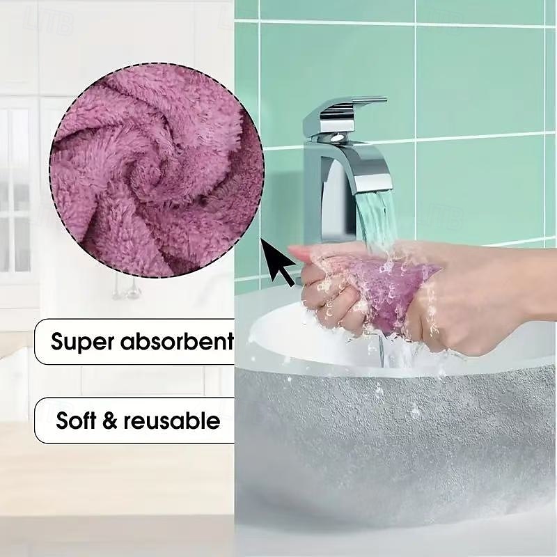 20 panni in microfibra per piatti, asciugamani per la pulizia bifacciali per la cucina, stracci riutilizzabili per piatti, panni per la pulizia dei piatti, prodotti per la pulizia multiuso e accessori del 2025 a $9.49 –P5