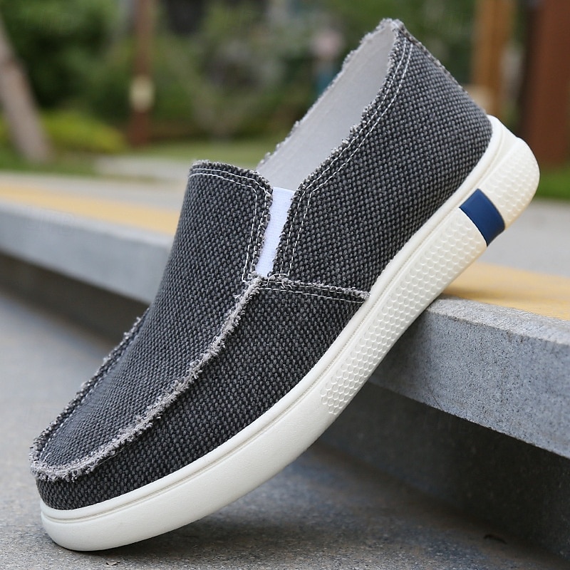 Blauwe instappers van imitatieleer en breisel voor heren – casual, ademende wandelschoenen voor dagelijks gebruik en reizen 2026 - $26.99 –P2