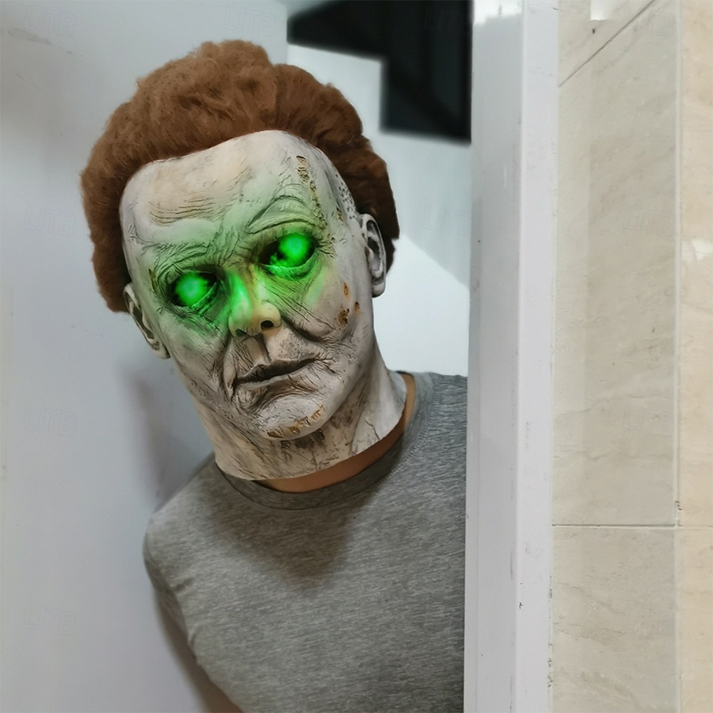 Halloween Michael Myers Mask for Adults, Realistic Scary Costume Latex Face Mask, Horror Movie Killer Cosplay for Halloween Party Props 2026 - $34.99 –P6