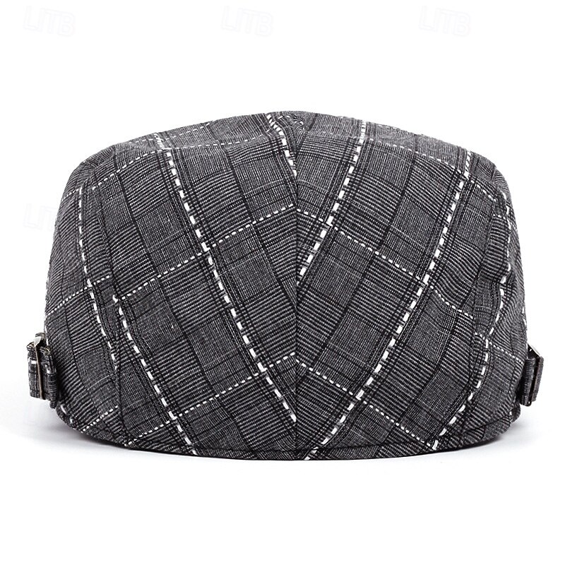 berretto a quadri alla moda da uomo e da donna - ripiegabile, lavabile a mano, autunnale &berretto alla moda primaverile, berretto alla moda autunnale con motivo a quadri, berretto ripiegabile del 2025 a $15.49 –P5