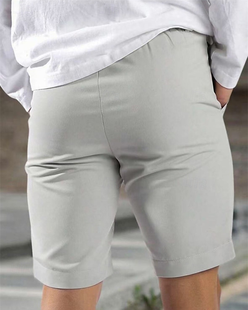 Herren Schicke Shorts Burmuda Shorts Arbeitsshorts Tasche Einfach Komfort Atmungsaktiv Kurz Outdoor Geschäft Mode Lässig Schwarz Blau 2025 - $21.99 –P11