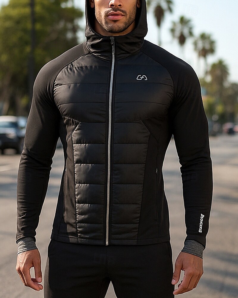 Hombre Chaqueta para correr Chaqueta para exteriores Chaqueta con capucha Bolsillo Con Capucha Manga Larga Camiseta Ropa Deportiva Algodón Impermeable Resistente al Viento Ligero Transpirable 2025 - $42.99 –P3