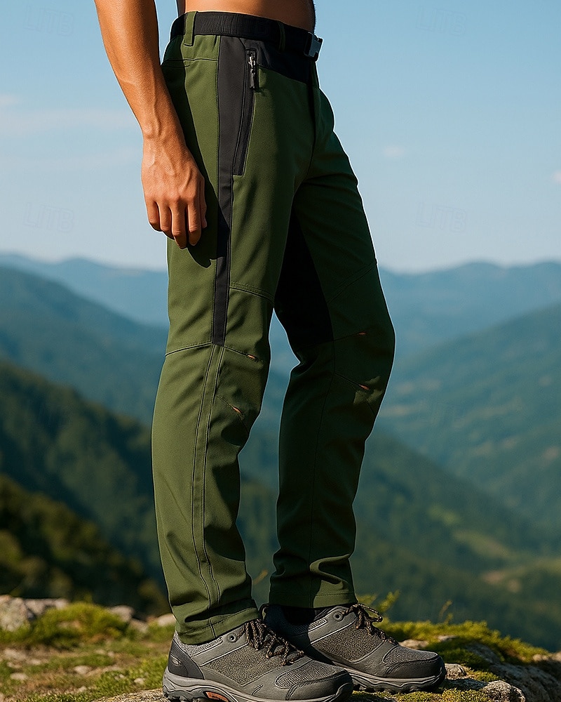 Pánské Dağcı Pantolonu Turistické kalhoty do deště Softshellové kalhoty Venkovní Běžný Voděodolný Větruvzdorné Spodní část oděvu Kapsa na zip Armádní zelená Outdoor a turistika Běh S M L XL XXL 2025 - $34.99 –P3