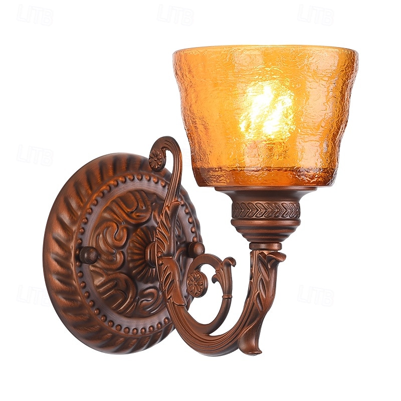 arandela, luminárias de parede modernas, arandelas de parede estilo fazenda com cúpula de vidro transparente, luzes de parede para sala de estar, quarto, escada, banheiro, corredor 110-240v de 2025 por $109.99 –P7