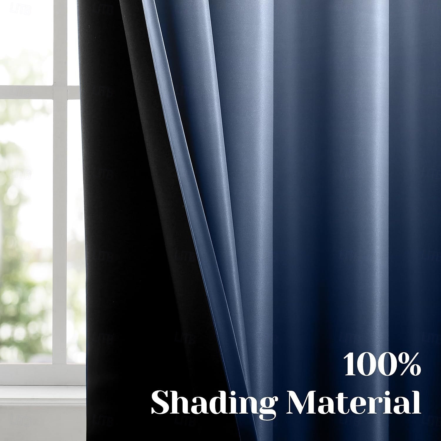 Cortinas 2025 nuevas cortinas opacas impresas en 3D con bloqueo total de luz, cortinas recubiertas con diseños gráficos únicos, paneles de ventana modernos para dormitorio o sala de estar 2025 - $87.99 –P4