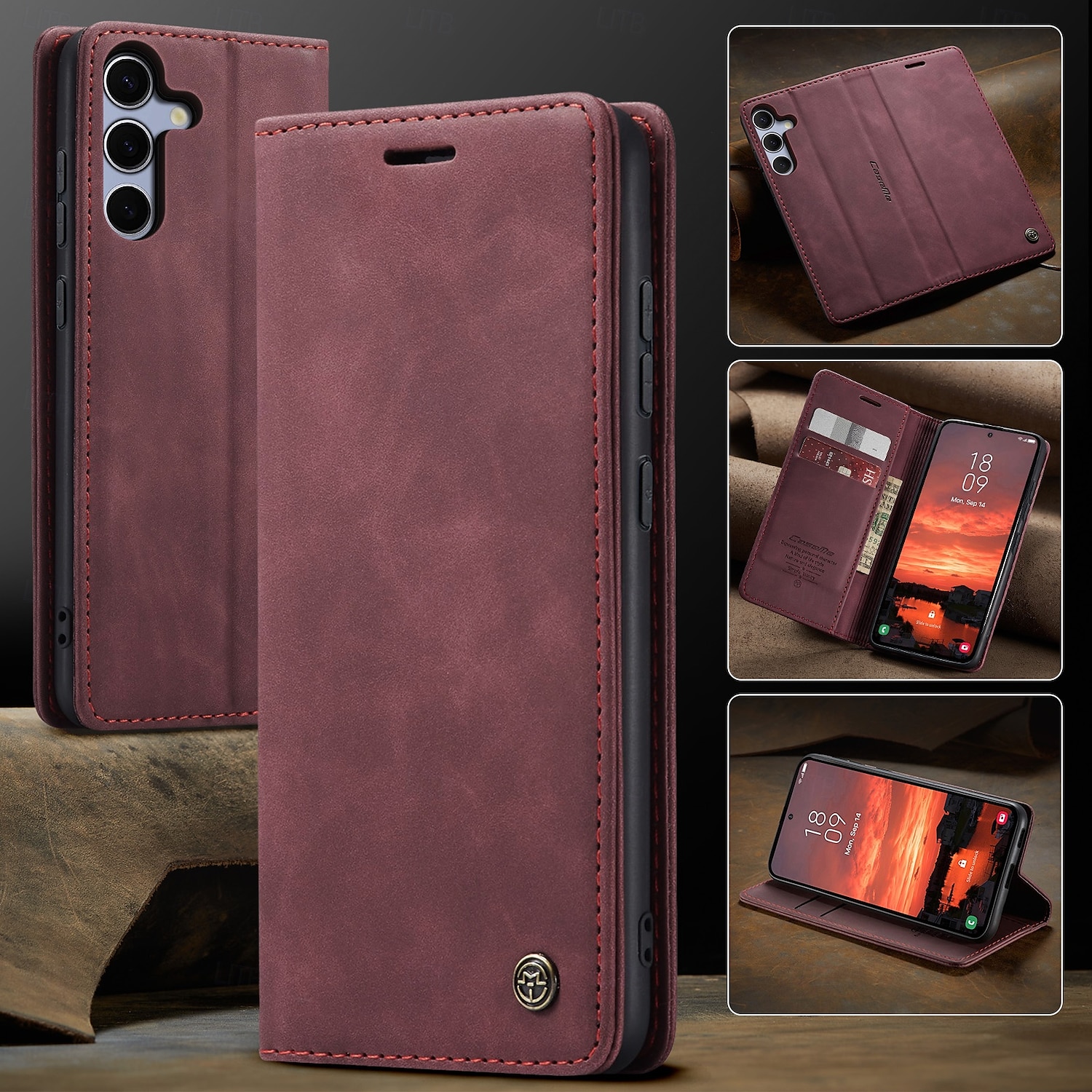 telefon fodral Till Samsung Galaxy S20 FE Fällock Stöd Stötsäker TPU PU läder 2025 - $12.99 –P13