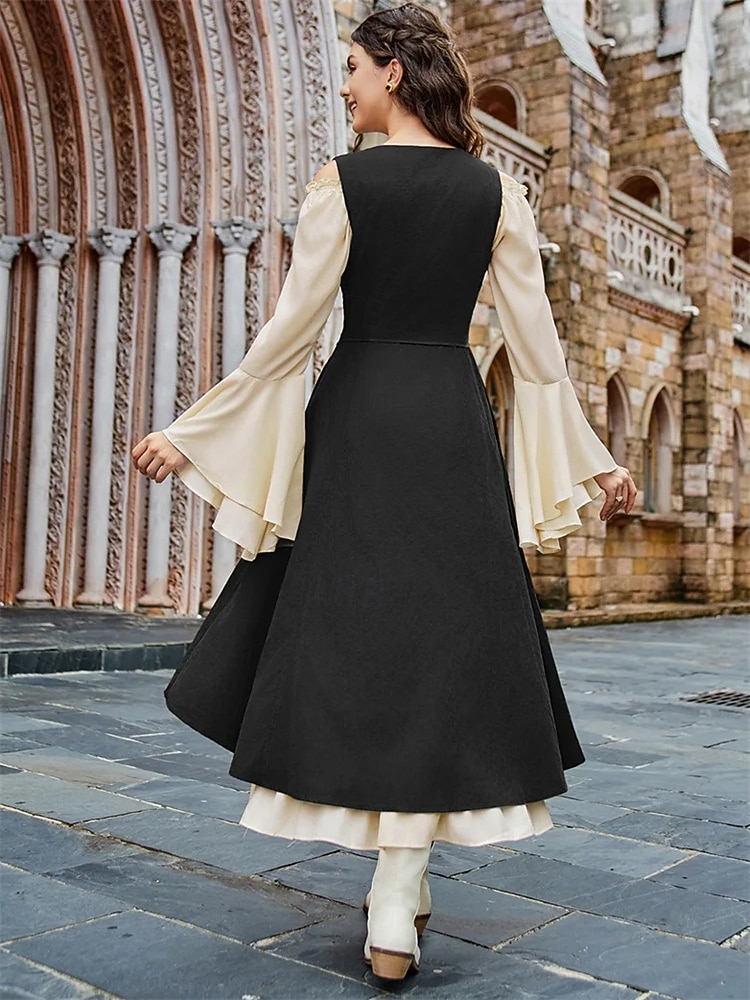 Medieval Renaissance Cocktail Dress Cosplay Costume Prom Dresses Viking Outlander Fancy Dress Women's Celtic Pirate Fantasy Masquerade LARP Ren Faire Festival Adults' Dress 2026 - $40.99 –P7