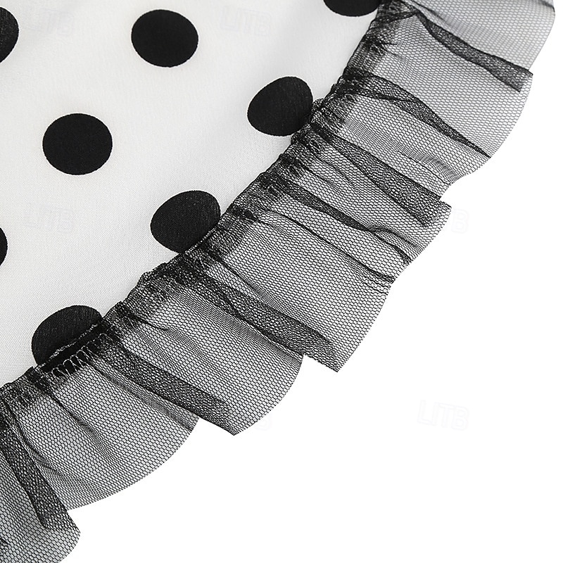 Epocă 1950 rockabilly Lungime Genunchi Rochie Flapper Rochii O rochie de linie Buline Mulată Gâtul halter Pentru femei Halloween Carnaval ziua îndragostiților Petrecere Casual Petrecere ceai Adulți 2025 - $25.99 –P18