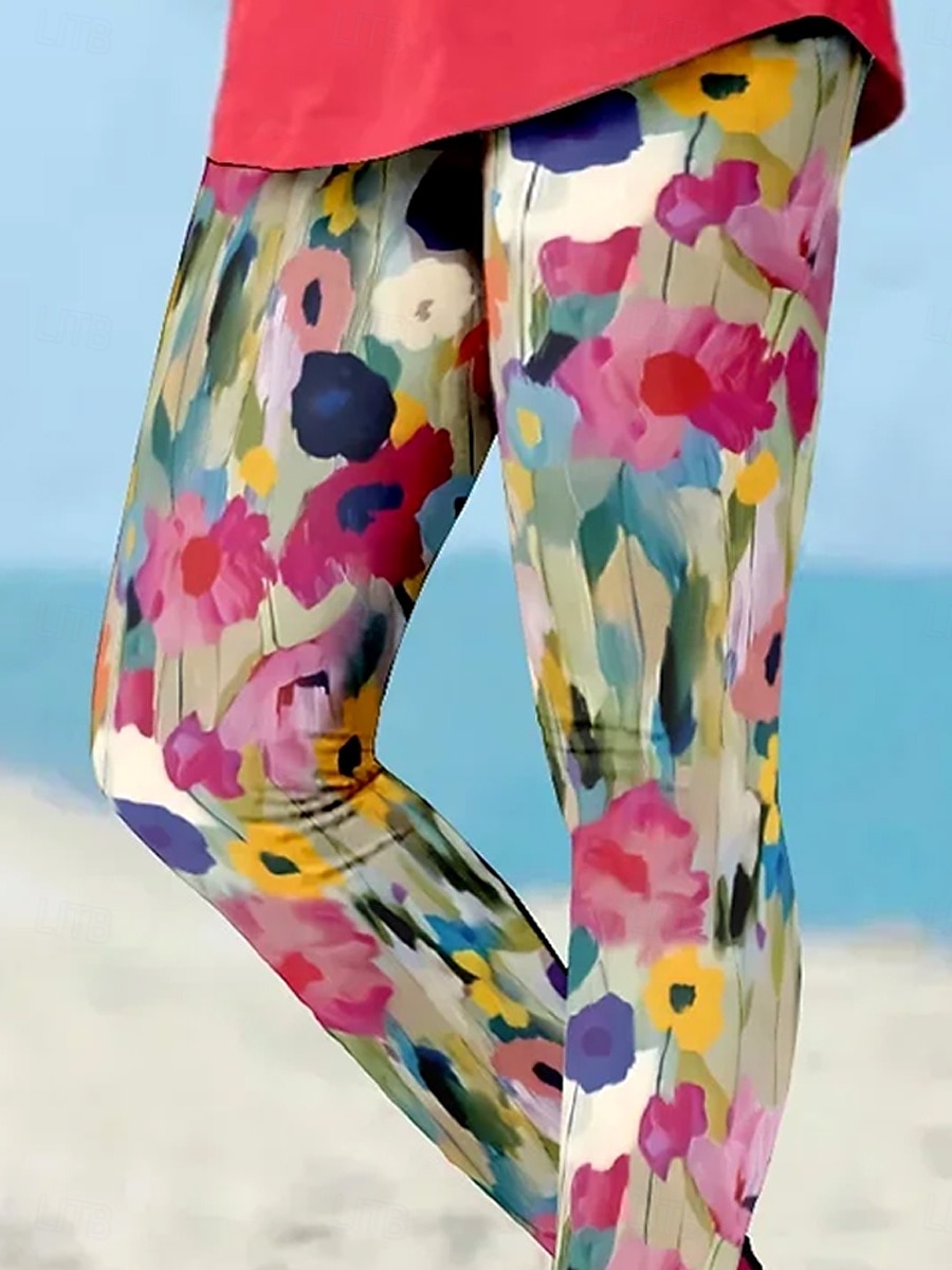 Per donna Leggings Vacanza Vintage Stile Etnico Lunghezza intera Vita Alta Floreale Grafico Stampa 3D Morbido Confortevole Elasticizzato All'aperto Casa Casual Rosa Estate Primavera Autunno del 2025 a $19.99 –P3
