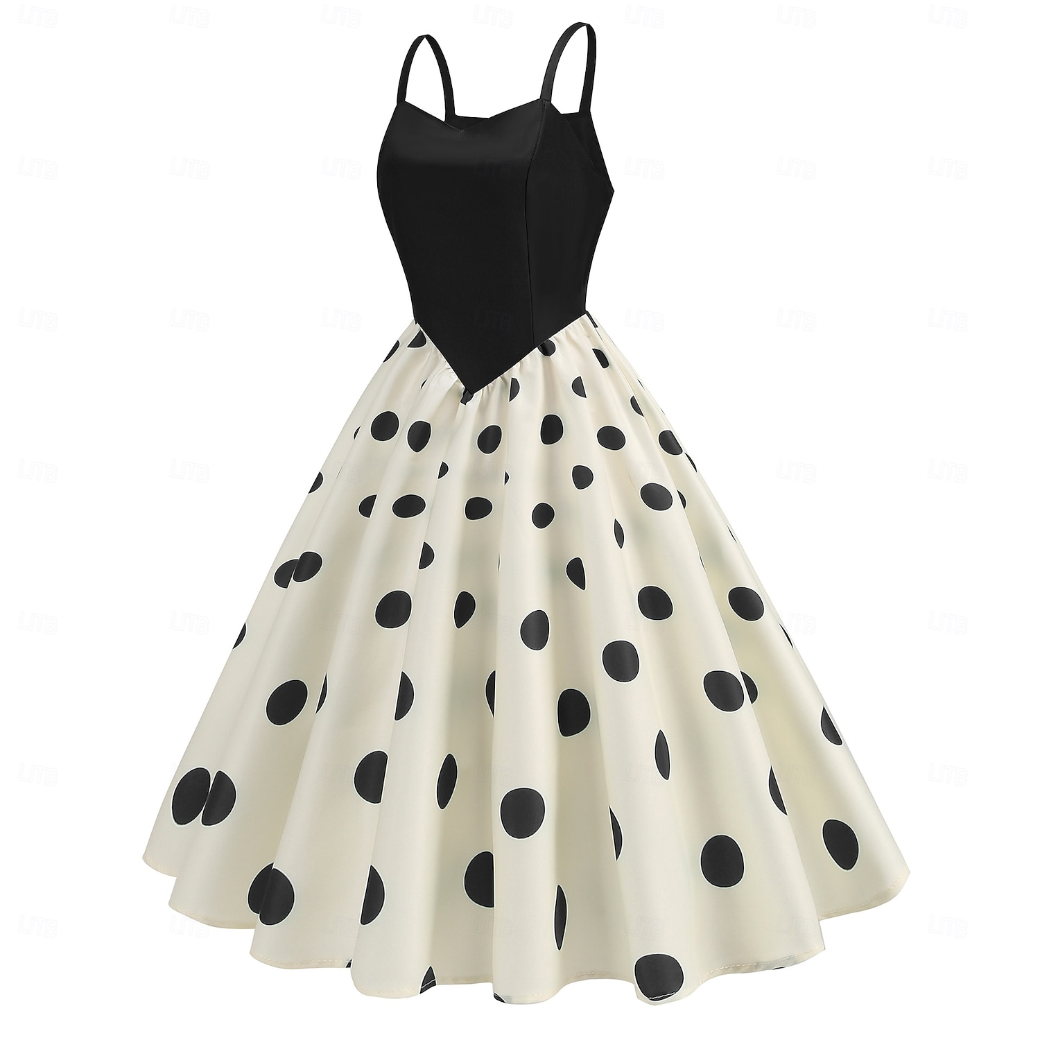 Rétro Vintage Années 1950 Rockabilly Midi Robe trapèze Robe Évasée Coupe ajustée et évasée À pois Femmes Halloween Carnaval Vacances Décontracté Quotidien Soirée à thème rétro Adultes Robe Printemps de 2025 ? $30.99 –P2