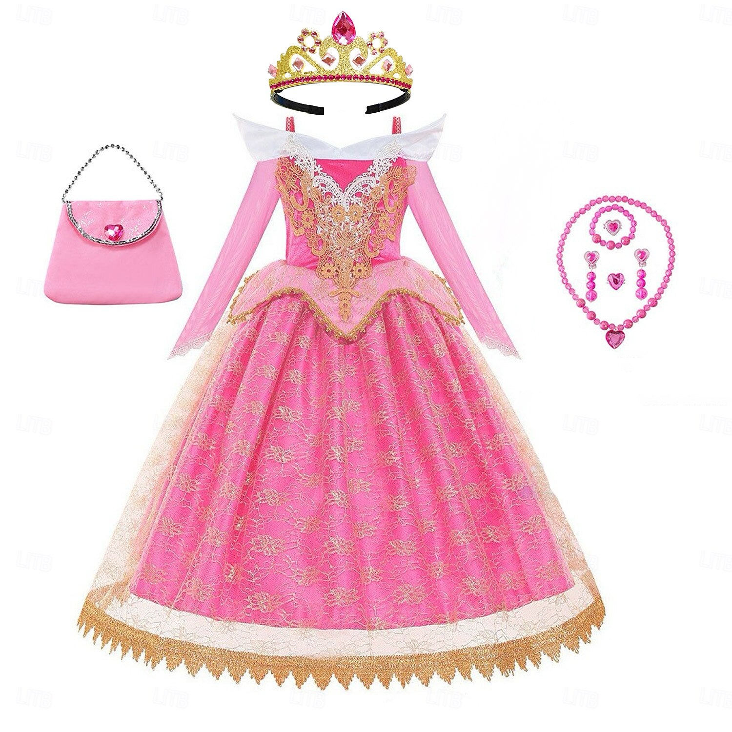 Princesa Cinderela Aurora Vestidos Traje Cosplay Roupa Estilo bonito for Para Meninas Crianças Dia da Criança Casamento Convidado do casamento de 2026 por $71.99 –P1
