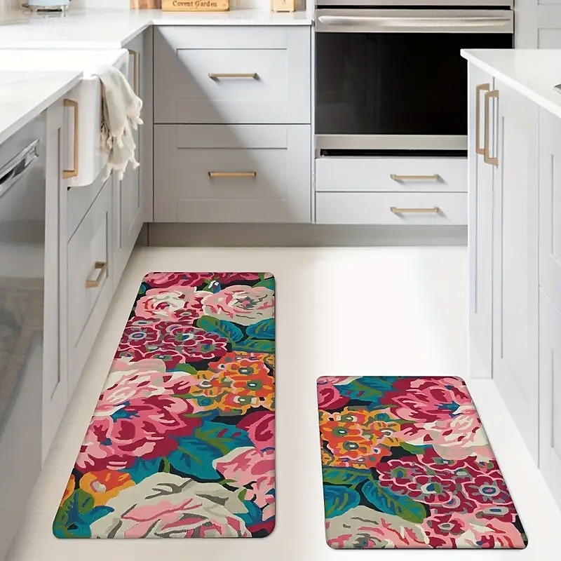Sunflower Series Long Kitchen Mat - Non-Slip, Stain-Resistant, Absorbent Rug for Entryway & Home Use 2025 - $7.49 –P11