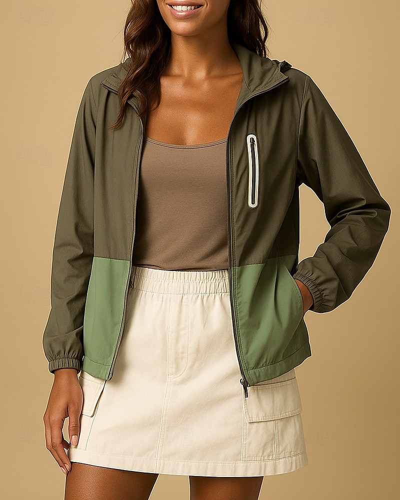 Mujer Cortavientos Chaqueta Chaqueta para senderismo Chaqueta rígida Al aire libre Protección Solar Secado rápido Ligero Transpirable Trajes de senderismo Ropa de senderismo Verano Primavera Chaqueta 2025 - $49.99 –P3