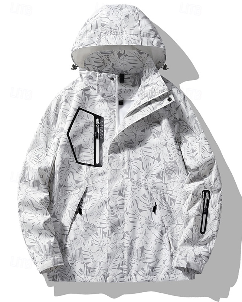 Damen Wanderjacke Hardshelljacke Außen Wasserdicht Winddicht Wanderoutfits Wanderbekleidung Frühling Herbst Oberteil Jagd Camping / Wandern / Höhlenforschung Reisen Schwarz Weiß Rosa 2025 - $36.99 –P9