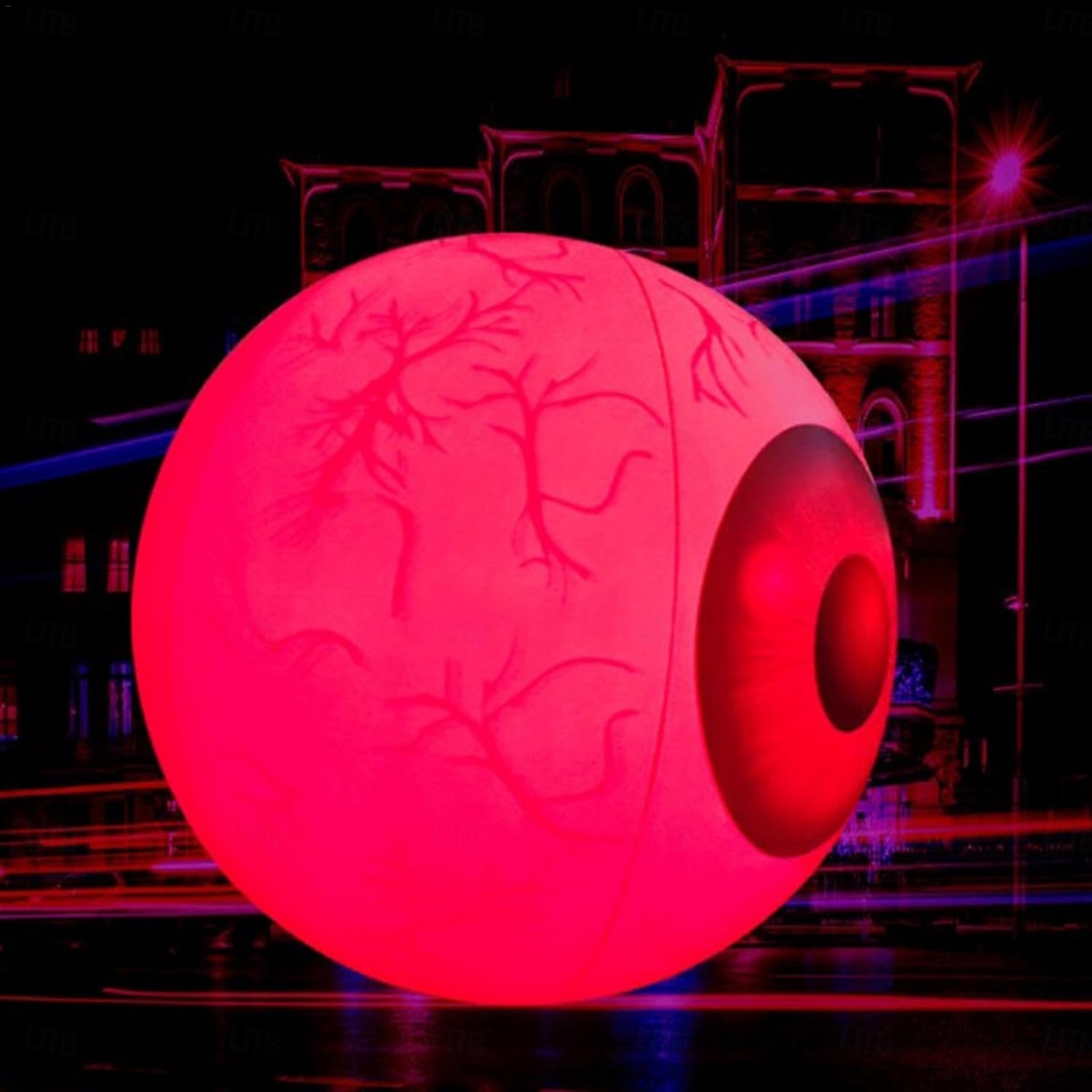 1 ks halloween 40/60cm nafukovací vzduchový model rgb oční dekorační lampa vnitřní a venkovní nádvoří zahradní párty hororová a podivná atmosféra dekorační světla 2025 - $15.99 –P14
