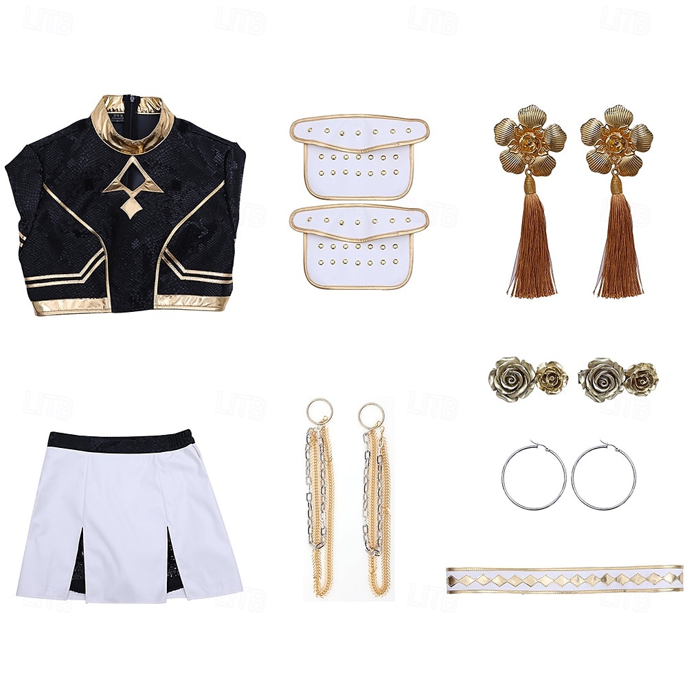 KPop-Dämonenjäger Zoey Dämonenjäger Hunttrix Kostüm Festkleidung Virtuelles Idol Film Cosplay for Damen Erwachsene Halloween Karneval Leistung Comic-Konzert Anime Expo 2025 - $106.99 –P3