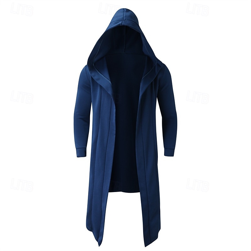 Pánské Kapuce Svrchní oblečení Černá Vodní modrá Trávová zelená Kapuce Bez vzoru Kapsy Sporty a outdoor Denní Dovolená Polyester Šik ven Základní Na běžné nošení Jaro Podzim Oblečení Mikiny s kapucí 2026 - $28.99 –P9