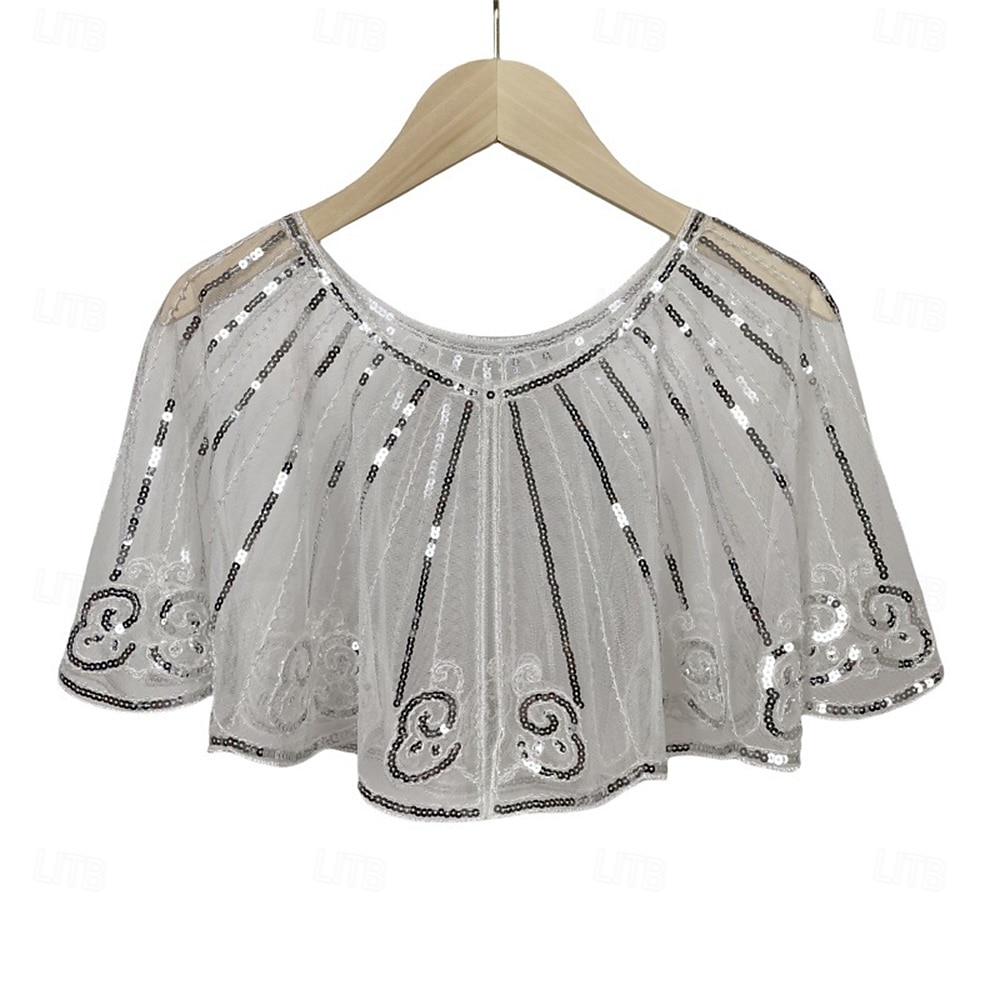 kvinners 1920-talls sjal sjal paljetter flapper kveldssjal for kvinner Gatsby-tilbehør til Harlem-kvelden 2025 - $36.99 –P9