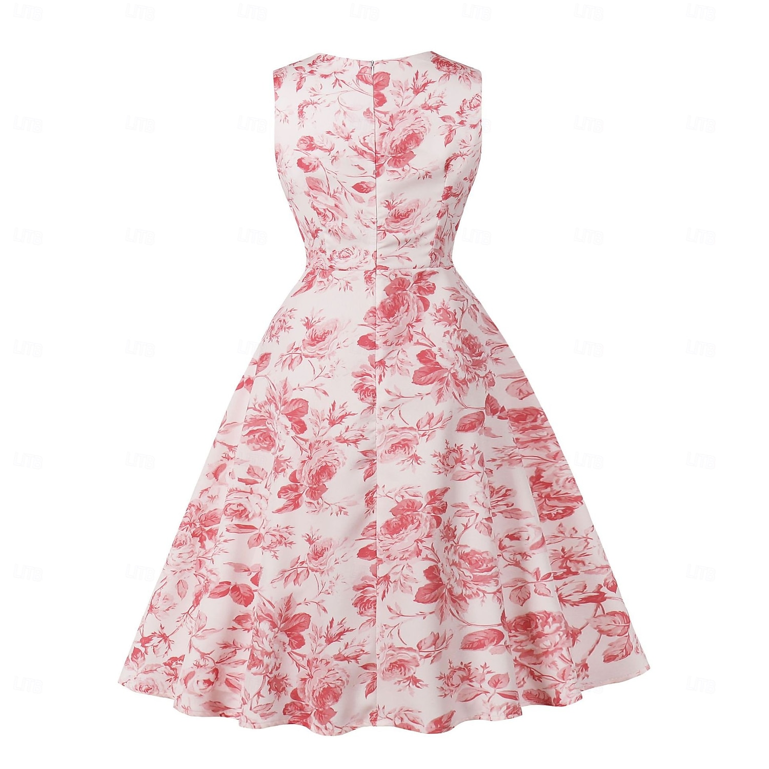 Retro / vintage 1950-luku rockabilly Keskipäivä Swing -mekko Flare mekko Istuvuus ja levennys Kukka Naamiaispuku Naisten Naamiaiset Loma Kausaliteetti Retro-teemaiset juhlat Aikuiset Leninki Kevät 2026 - $34.99 –P10