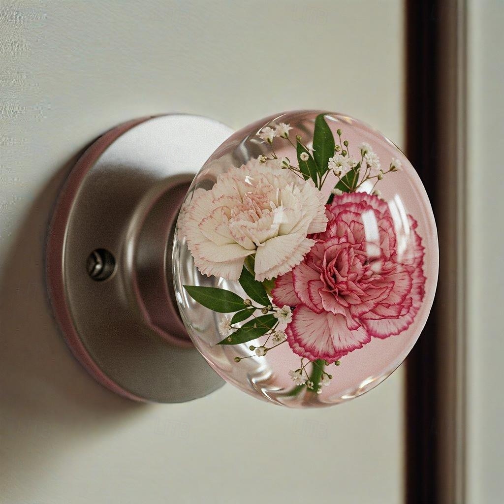Poignée de porte décorative unique en résine incrustée, design artistique, poignée d'armoire artistique faite à la main pour portes intérieures, tiroirs, placards, décoration intérieure de 2025 ? $17.49 –P16
