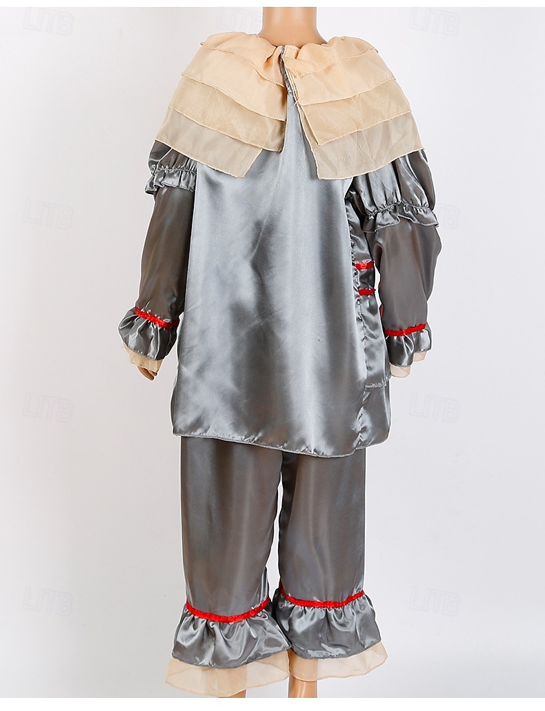 Clown Pennywise Halloween Kostüm Es Horror Gruseliges Kostüm Kinder Jungen Mädchen Halloween Karneval Leistung Party Einfache Halloween-Kostüme Verkleiden 2025 - $32.99 –P3