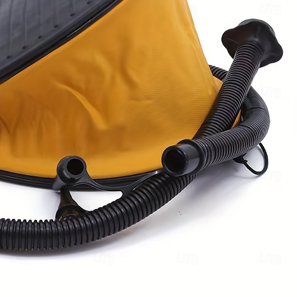Bomba de pie portátil para inflables: bomba de aire compacta de plástico ABS para pelotas de playa y anillos de natación. &globos negros 2025 - $15.49 –P4