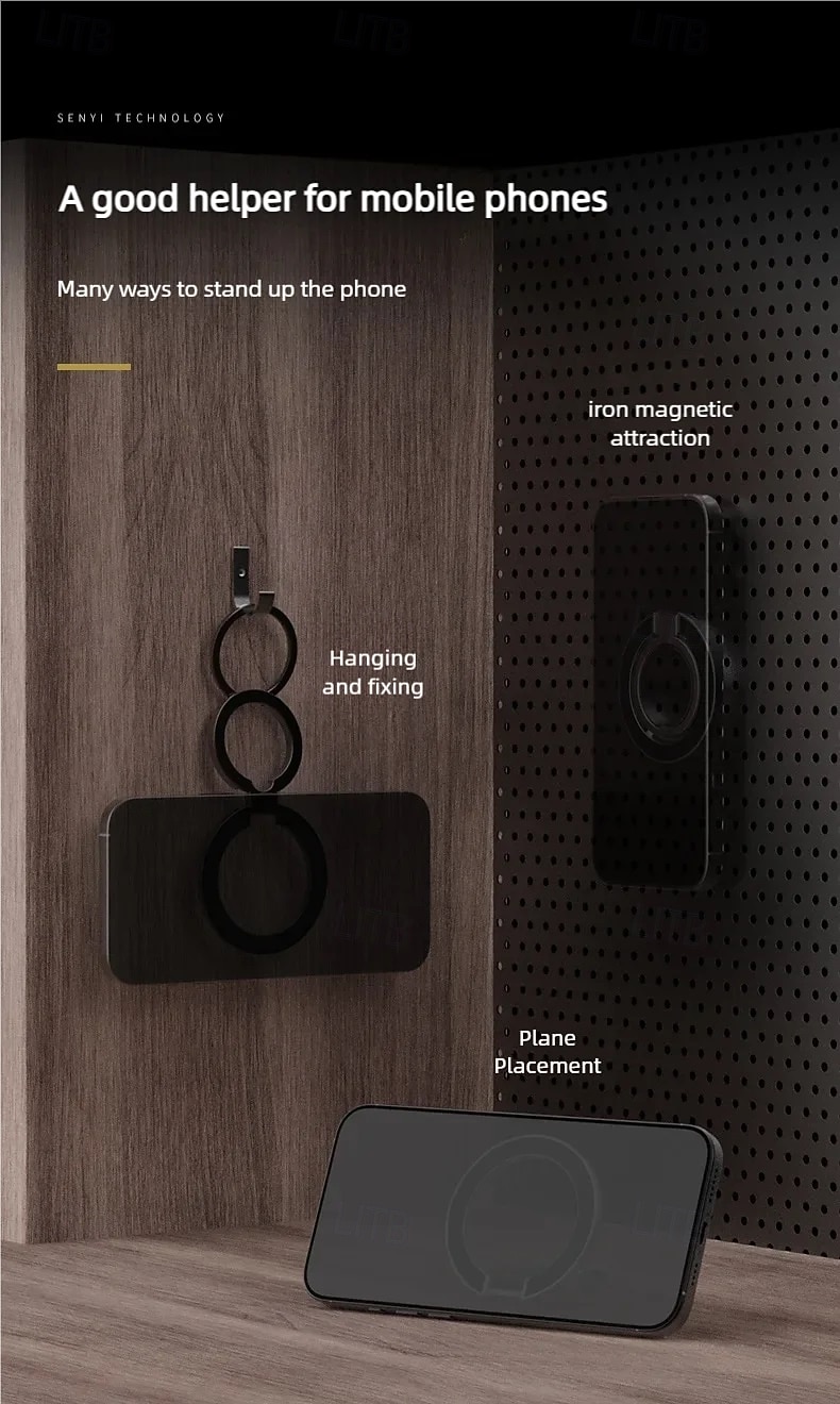 2 Pack Fashion Carbon Fiber Pattern Double Sided Magnetic Phone Holder Bracket For MagSafe Cellphone Grip Mobile Support Stand Grip Tok 2026 - BHD 7.79 –P7