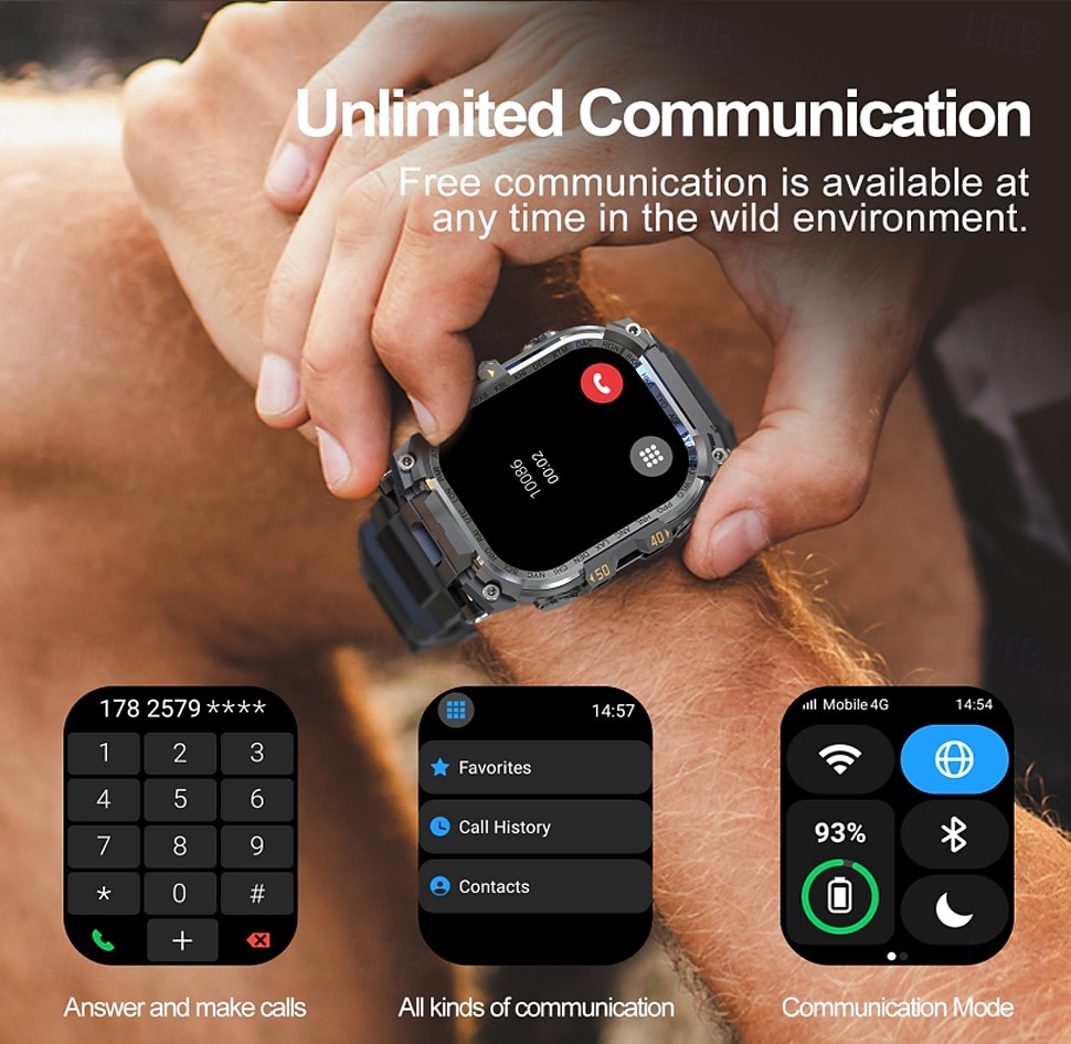Новые мужские смарт-часы на Android с GPS, 3G RAM/32G ROM, HD-камерой, 2G, 4G SIM-картой, Wi-Fi, быстрым беспроводным доступом в Интернет 2025 - $136.99 –P6