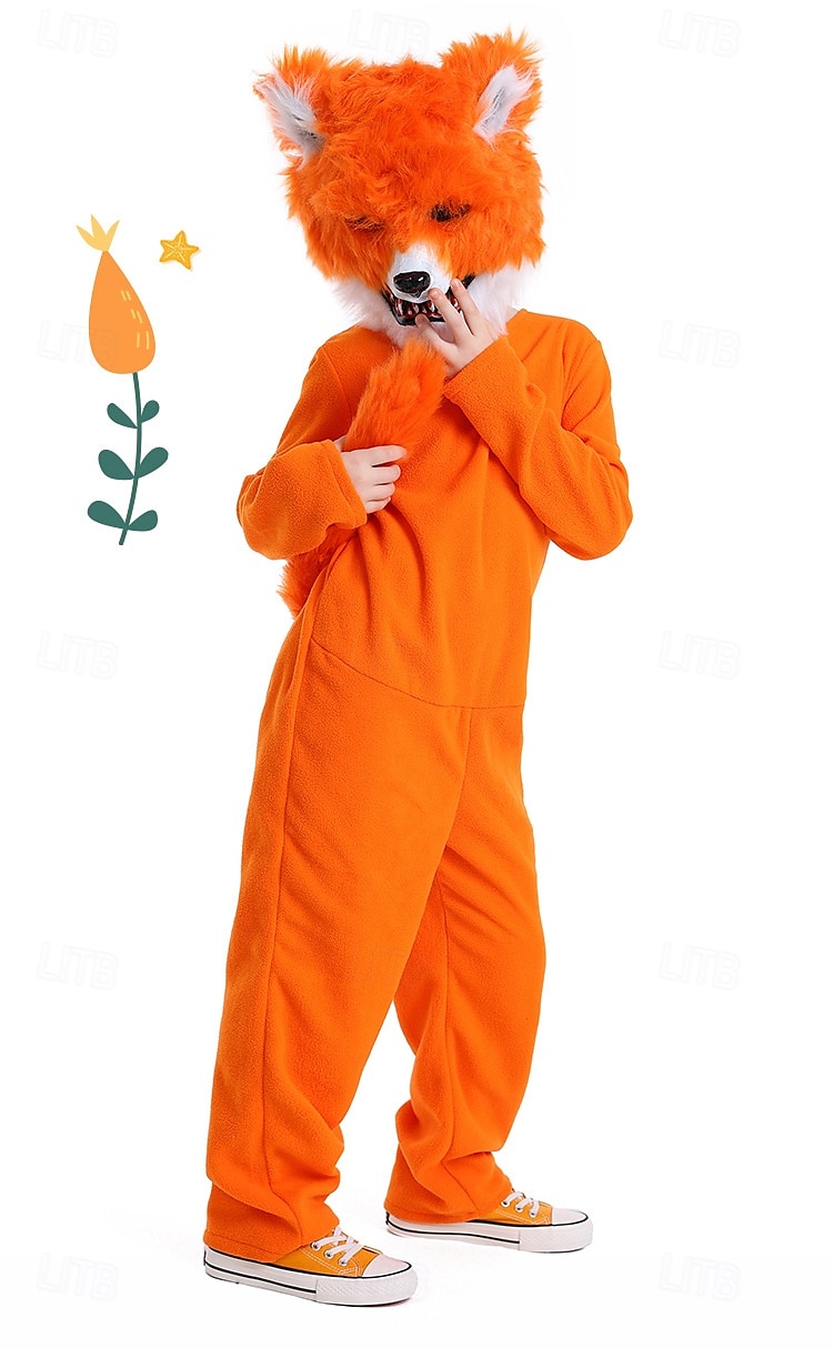 Zvířata Pohádka Liška Maska Kostým Onesie Postavy z pohádek Roztomilý Filmové kostýmy for Chlapecké Dívčí Dětské předvečer Všech svatých Karneval Světový den knihy Výkon Vzdělávací převlékán 2025 - $46.99 –P4