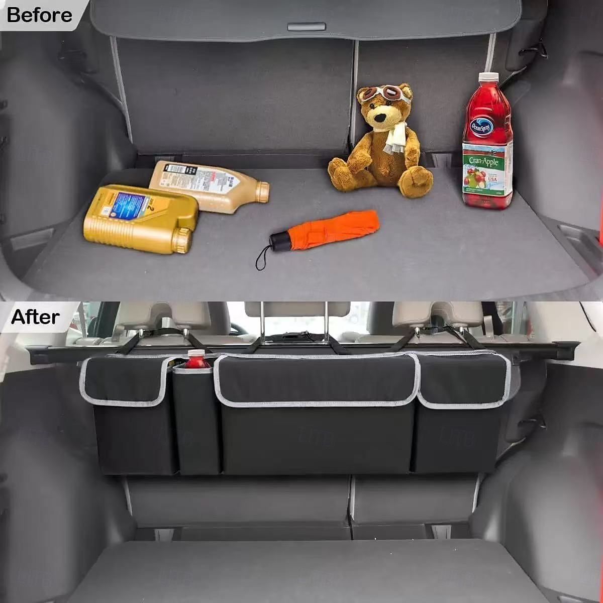 Car Trunk Organizer Large Capacity with Multi-Pockets, Universal Backseat Storage Bag Made of Durable 600D Oxford Fabric for SUV, Truck, Car Accessories 2025 - $13.49 –P7