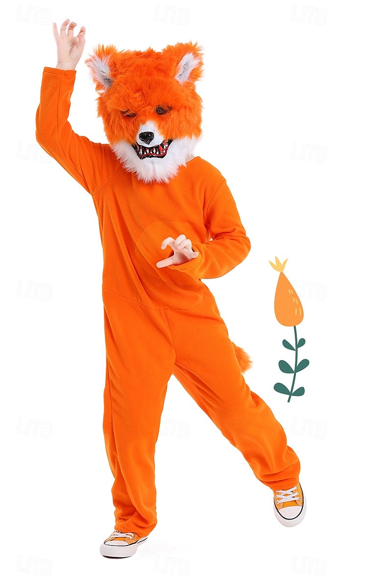 Zvířata Pohádka Liška Maska Kostým Onesie Postavy z pohádek Roztomilý Filmové kostýmy for Chlapecké Dívčí Dětské předvečer Všech svatých Karneval Světový den knihy Výkon Vzdělávací převlékán 2025 - $46.99 –P6