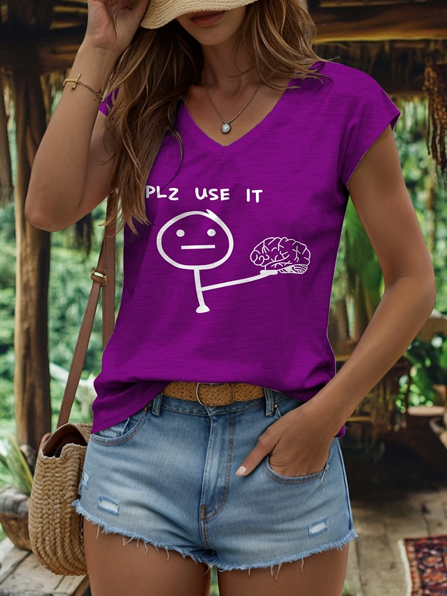 Débardeur camisole à lettres graphiques pour femmes, vintage, élégant, classique, sans manches, manches courtes, col en V, hauts classiques, vêtements de vacances quotidiens, imprimé noir, blanc, de 2025 ? $17.99 –P6