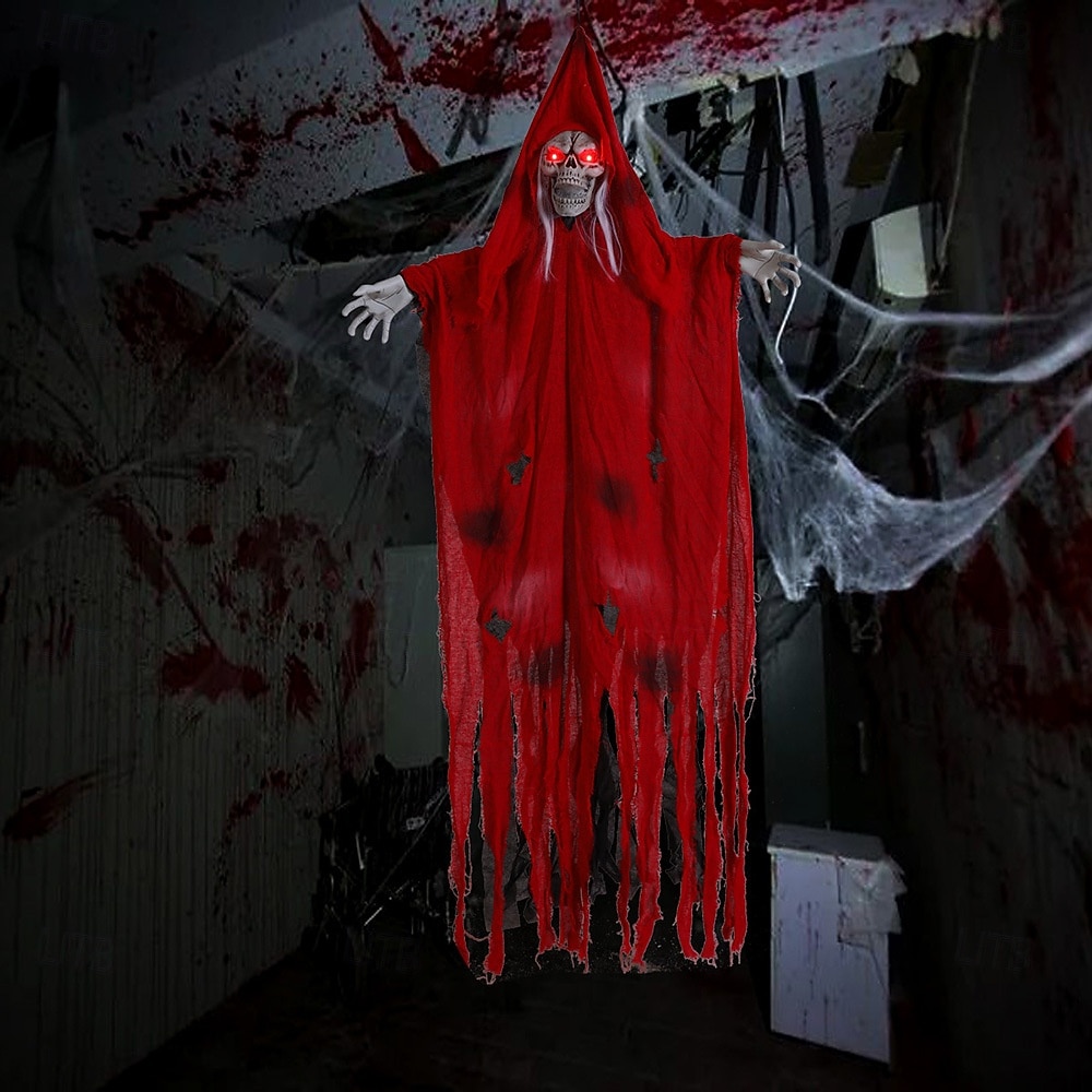 2025年 ハロウィーンの飾り、幽霊を吊るす怖い魔女、幽霊の骸骨を吊るす小道具、お化け屋敷パーティー用、ハロウィーンツリーの飾り  コレクション – $53.99 –P11