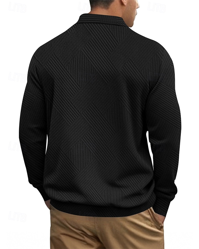 Homme Veste Légère Veste Décontractée Vacances Quotidien Respirabilité Avec Poches Jacquard Printemps Automne Uni Mode Classique Revers Régulier Noir Blanche bleu marine Kaki Gris Claire Veste de 2025 ? $29.99 –P13