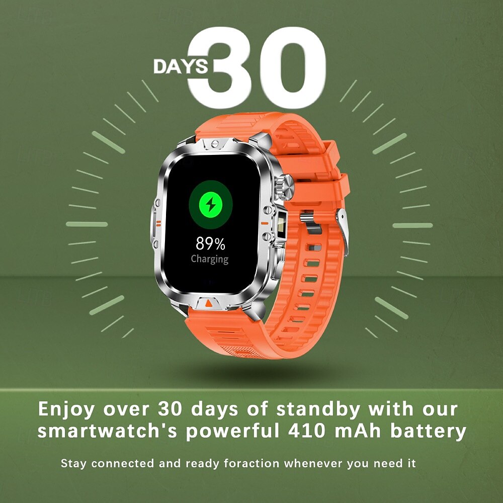 Relógio inteligente 2,01 polegadas smartwatch fitness relógio de corrida bluetooth pedômetro lembrete de chamada rastreador de atividades compatível com android ios homens longa espera à prova d'água de 2025 por $34.99 –P15