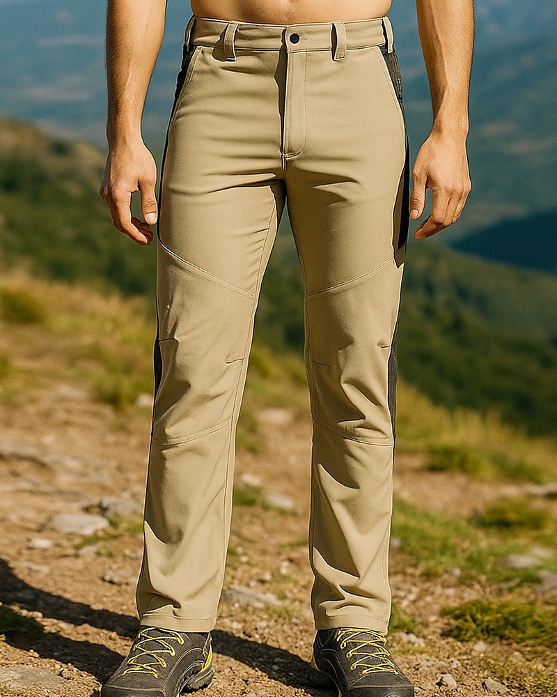 Herren Cargohosen Wanderhosen Wasserdichte Hosen Patchwork Außen Normale Passform Wasserdicht Winddicht Unterteile Tasche Khaki Camping / Wandern Laufen S M L XL 2025 - $29.99 –P3