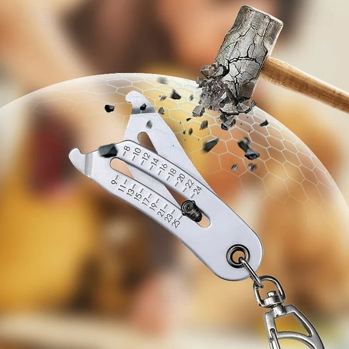 Portable Precise Thread Size Checker Keychain Stainless Steel Thread Identifier Gauge Tool Compact Thread Pitch Measuring Ruler for Screws Bolts Nuts DIY Repair 2025 - $13.99 –P8